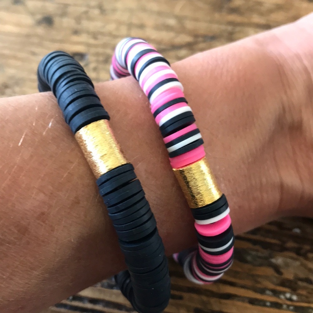 NWOT stretchy plastic bracelets. Never worn.